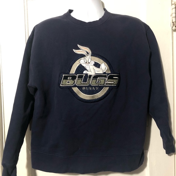 Vintage Bugs Bunny Sweatshirt Warner Bros - Picture 3 of 5